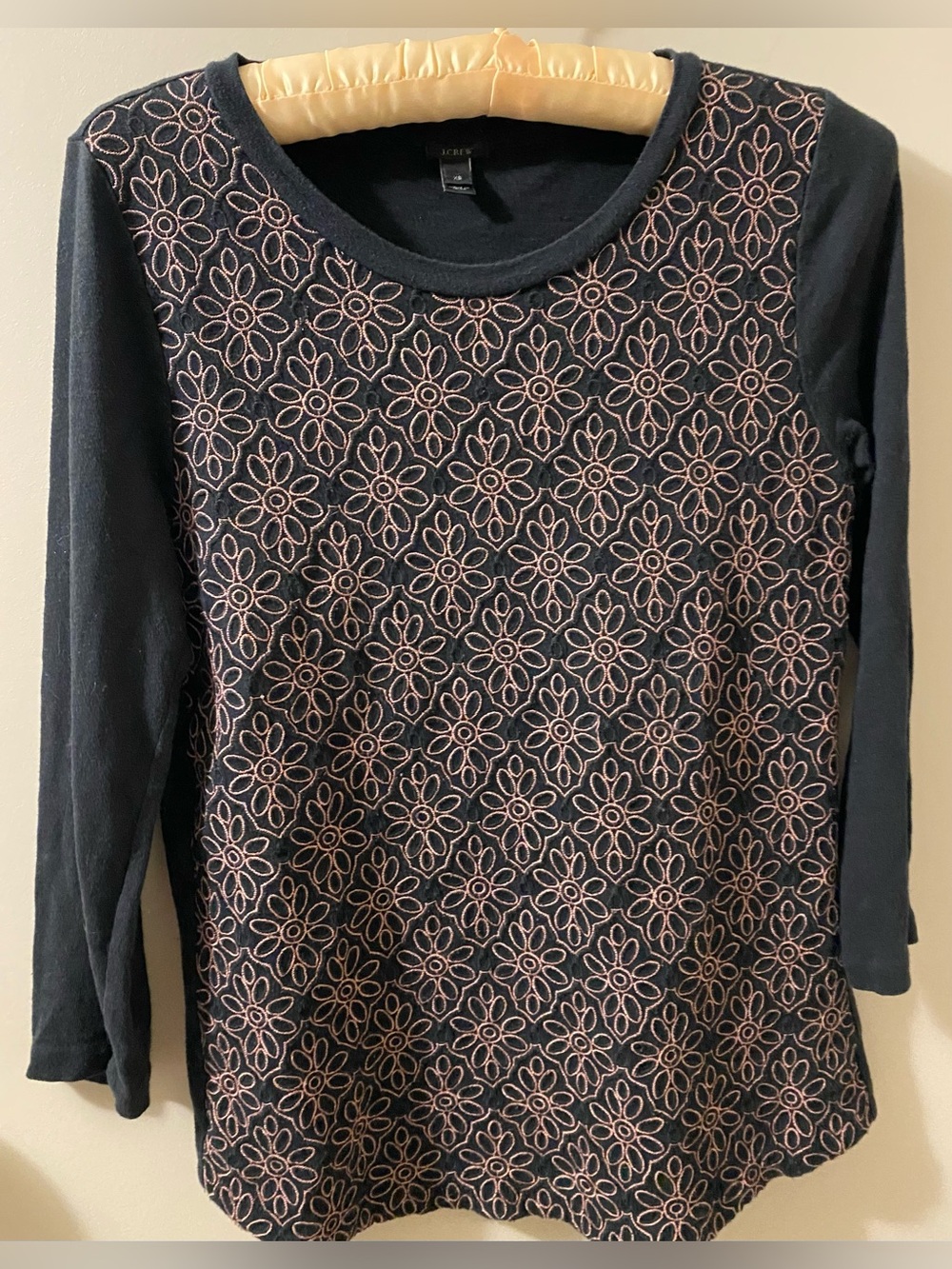 J.Crew Embroidered Top